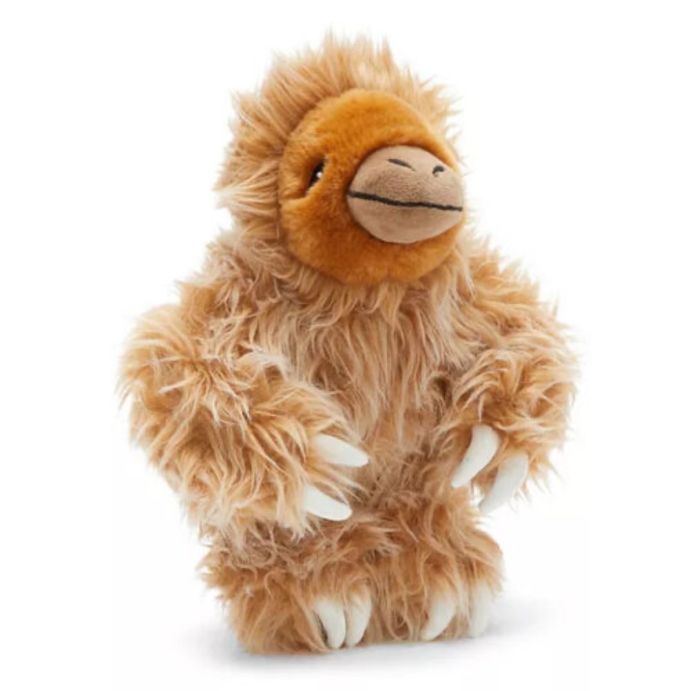 Bark Box Gordon The Sloth 13.5X9" Size Soft Furry Plush Squeak Dog Toy Fun Time